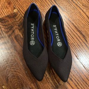 Rothy’s Black Pointed-Toe Flats, Washable